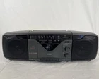 RCA Boombox AM/FM Stereo Cassette Player Recorder Portable RP-7824A Tested
