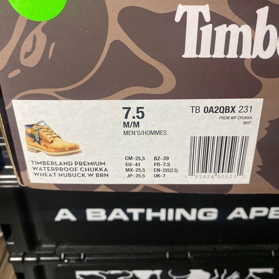 A BATHING APE Bape Timberland Sta Chukka Boots TB0A2QBX231 A BATHING APE Bape Timberland Sta Chukka Boots TB0A2QBX231