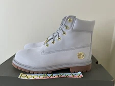 Timberland Boots 6 inch Premium Light Grey Nubuck GS Youth Junior TB0A43B2 M29