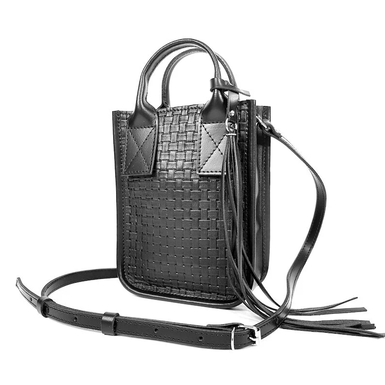 COACH Borsa a mano donna in VERA PELLE fatta a mano tracolla marrone tracolla