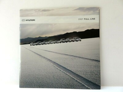 2007 Hyundai Full Line Car Dealership Sales Brochure NEW
