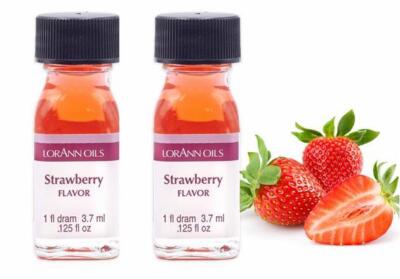 SM LorAnn Strawberry Flavor 1 Dram Bottle 2ct (3 Pack)