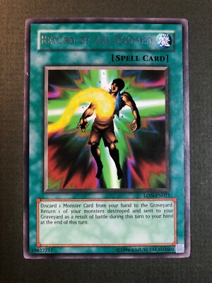 yugioh cards that return monsters from graveyard to hand Yugioh Return of the Doomed LON-EN021 Labyrinth Of Nightmare 2003 NM Nice!