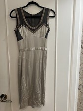 Ladies Dolce & Gabbana Cocktail Dress Silk Size 6 Made In Italy Party Fancy 38 E