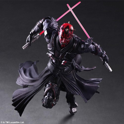 SQUARE ENIX STAR WARS VARIANT PLAY ARTS Kai Darth Maul PVC Painted Action Figure - Picture 5 of 9