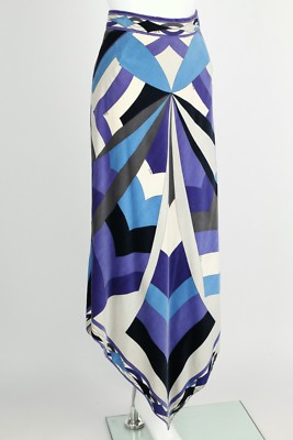 スカート Emilio Pucci Skirts Emilio Pucci Crinkled Skirt in Blue & Fuchsia | FWRD