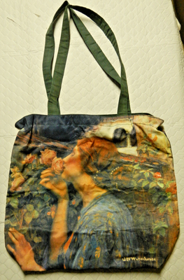 Salamander JW Waterhouse Fabric Tote Bag Zipper Art Soul of the 