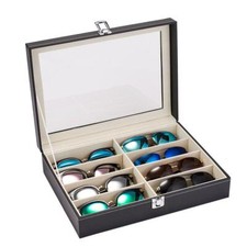 Hot Sale 8 Grid Eye Glasses Case Eyewear Sunglasses Display Storage Box