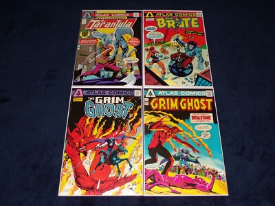 THE GRIM GHOST 1 3 THE BRUTE 3 WEIRD SUSPENSE 3 ATLAS COMICS 1975 LOT ...