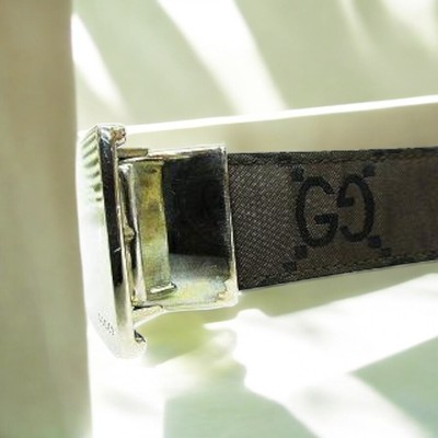 Gucci Accessories Belt Gg Pattern Gi Brown 80 32 Men | eBay