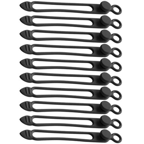 10 Pcs Line Processor Set Cord Management Ties Silicone Cable Organizer - Afbeelding 4 van 12