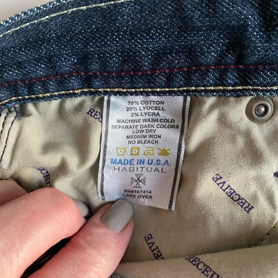 専用2 Habitual Jeans Women's Deep End Size 29 Inseam 33” Rise 8” Lycra 2