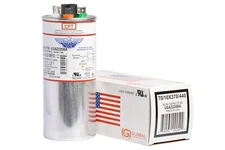 70+10 MFD x 370 / 440 VAC ROUND Run Capacitor AmRad USA2220BA - Made in the USA