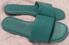A New Day Lulu Green Slip On Sandals Women's Shoes Size 11