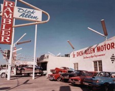 1969 Amc High Performance Dealership Amc Muscle Cars In Front 8 X 10 Photograph