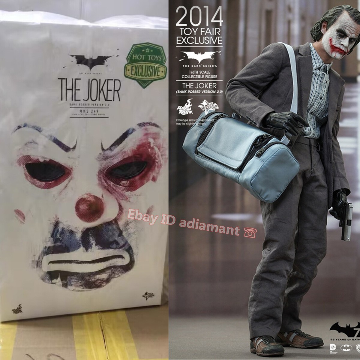 HOTTOYS MMS249 The Dark Knight: The Joker (Bank Robber Ver 2.0) 12