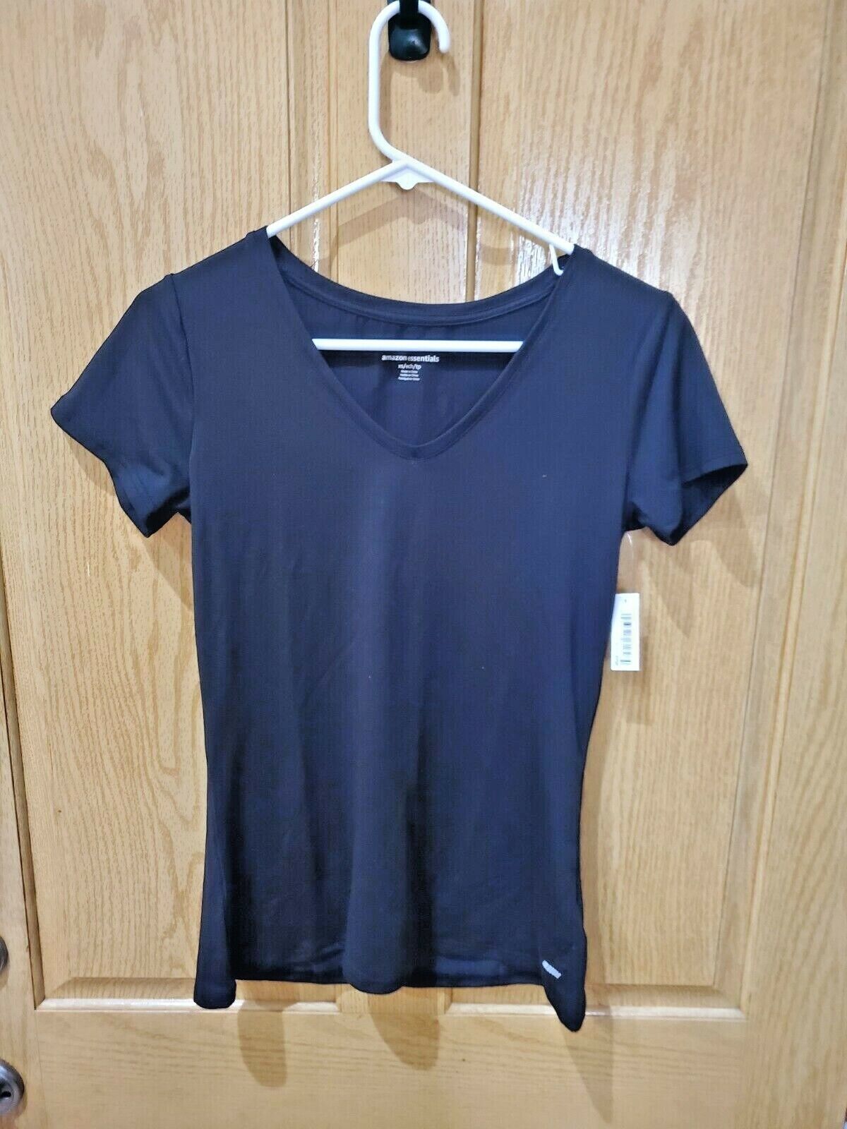Essentials Women's 2-Pack Tech Stretch Short-Sleeve V-Neck T-Shirt XS | eBay