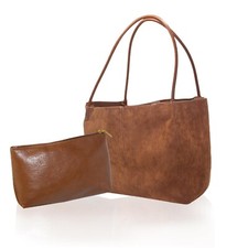 Premium Suede Tote Bag for Women with Large Capacity, Soft Suede Shoulder Bag...