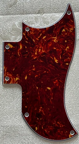 For Gibson SG Special 2018 OD Mini Humbucker Guitar Pickguard 4-Ply Red Tortoise