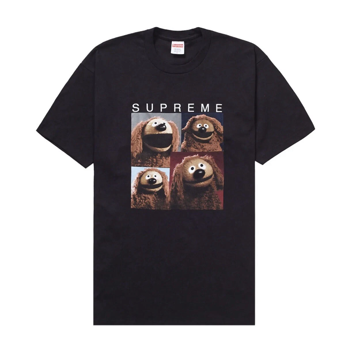 T shirt Supreme x The Muppets Rolf (Rowlf) SS24 NOIR PETIT S NEUF DANS SON SAC