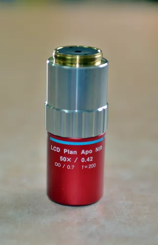 MITUTOYO OBJECTIVE LENS LCD PLAN APO NIR 50X / 0.42 ∞/0.7 f=200 free ship
