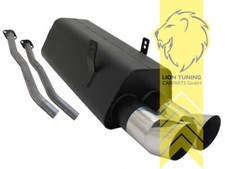 Sportauspuff Endschalldämpfer für BMW 3er E36 Limo Coupe Cabrio Touring 2 x 90mm