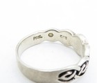 PETER STONE 925 Silver  Vintage Oxidized Celtic Knot Band Ring Sz 9  RG3895 — photo 6