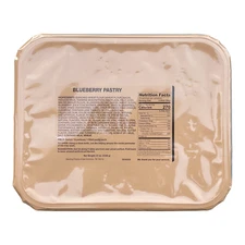 MRE Tray Pack, Blueberry Pastry, Unitized Group Ration (UGR)