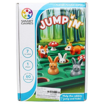 Smart Games - JumpIn - Logisches Puzzlespiel mit 60 Herausforderungen - Kinderspiel Alter 7+