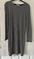 Michael Michael Kors Long Sleeve Knit Striped  Sweater Dress Large L