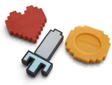 Thinkgeek Rare Nintendo 8 Bit Retro Soap Set - Zelda Mario - Coin, Heart, Sword 