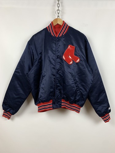 Men's Vintage Starter Red Sox Made In USA Satin Bomber Jacket Size XL - Picture 5 of 21