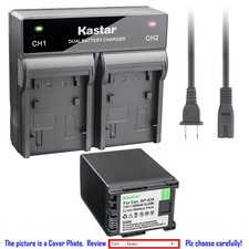 Kastar Battery Rapid Charger for Canon BP-820 BP-828 Canon VIXIA HFG40 HFG50 4K