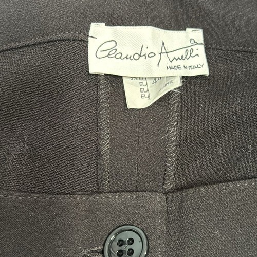Claudio Anelli NWT made in Italy black dress trouser pants Size Italy 44 /US 8 - Picture 7 of 8