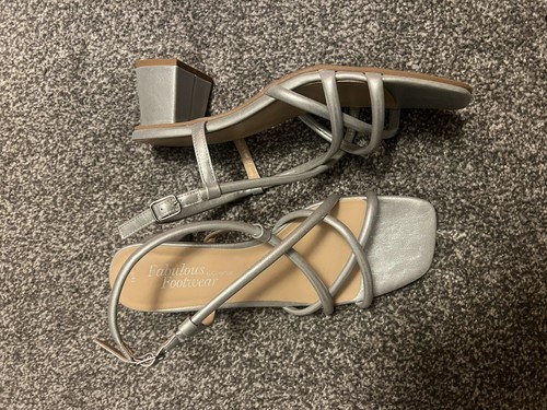 George size 9 (43) brand new Silver strappy sandals - Picture 2 of 7