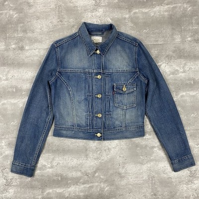 vintage LEVIS Type 1 style denim jacket Womens M trucker cropped