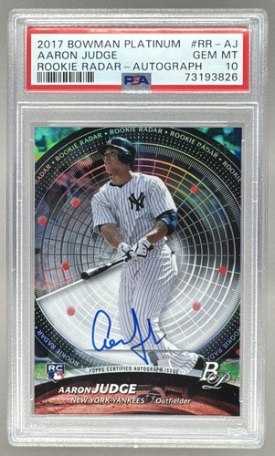 73193826 Aaron Judge 2017 Bowman Platinum #RR-AJ Rookie Radar RC Auto /50 PSA 10