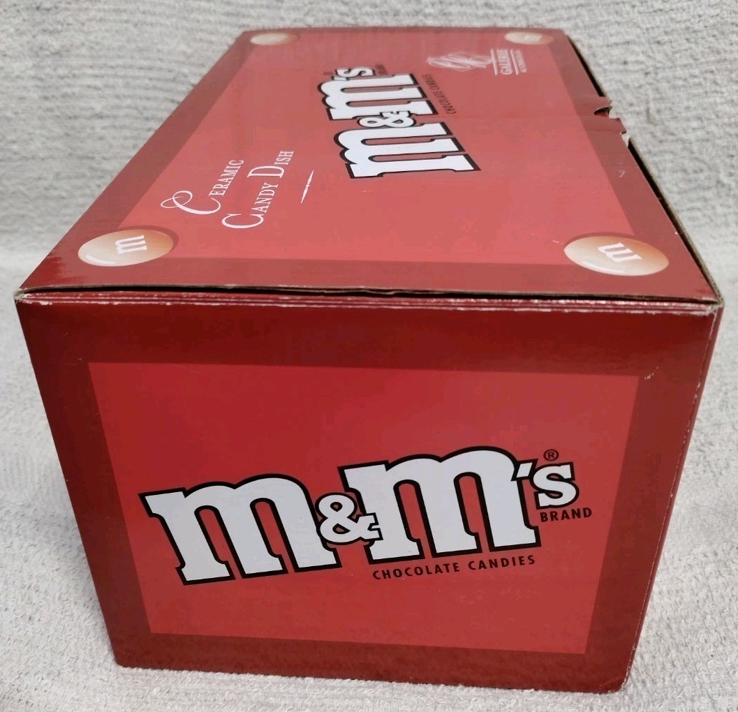M&M's ティッシュボックス 赤 VTG 2002 M&M's Metallic Pink/Silver Trim Galerie Ceramic Cadillac