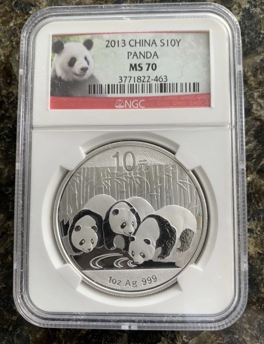 Chinese Panda MS 70 Graded 2013 Silver Bullion Coins for sale | eBay