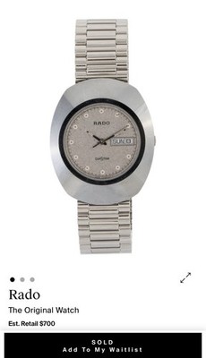 Rado The Original Automatic 35mm DiaStar Silver Men's Watch R12391103