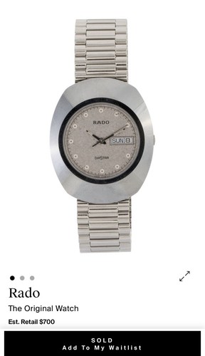 Rado The Original Automatic 35mm DiaStar Silver Men's Watch R12391103