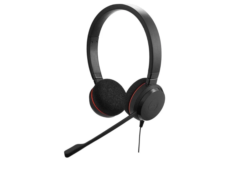 JABRA EVOLVE 20 STEREO HEADSET MICROSOFT CERTIFIED HEADPHONES FOR VOIP SOFTPHONE - Image 2 of 4