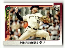 2025 Topps Vintage Stock #636 Tobias Myers Future Stars 44/99 Milwaukee Brewers