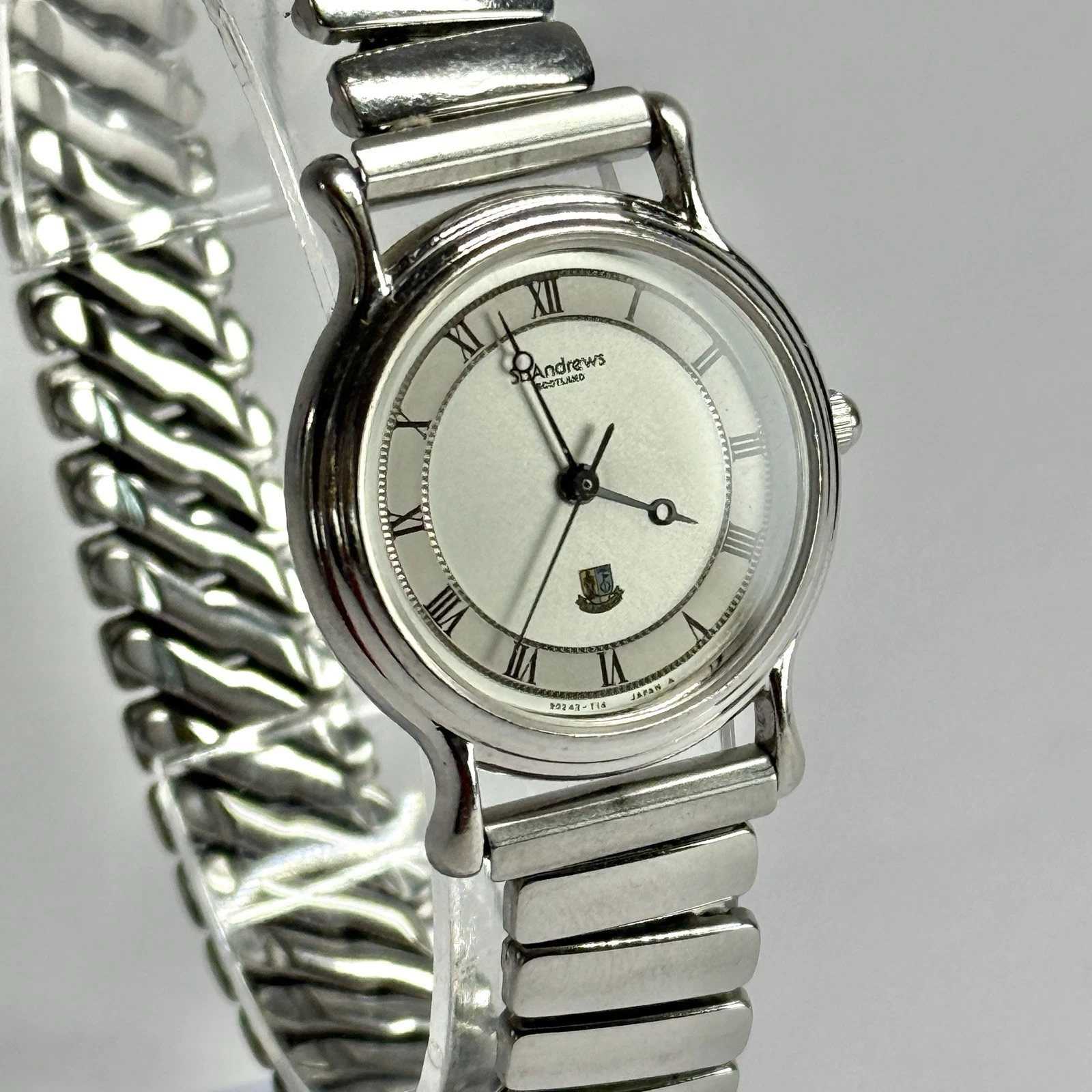 St. Andrew’s Scotland SAR-107 Silver Tone Women Vintage Watch W727 *WORKING