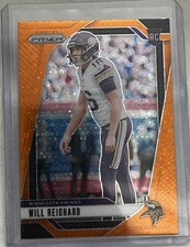 Will Reichard 2024 Panini Orange Disco Prizm RC Football Card #396 Vikings