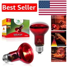 50W Infrared Heat Emitters for Reptiles  Chickens - Easy E26 Installation