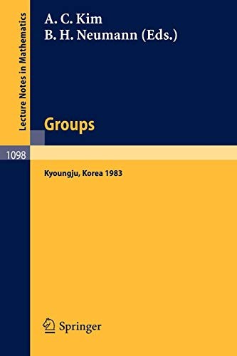 Groups - Korea 1983: Proceedings of a Conferenc. Kim, Neumann<|