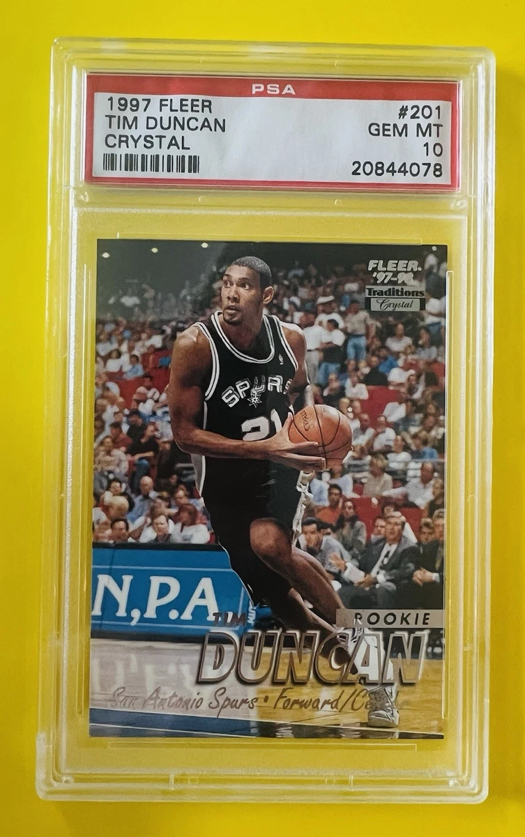 Tim Duncan Basketball Grade 10 Rookie Sports Trading Cards