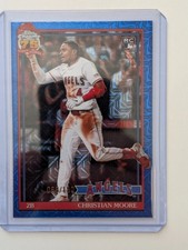 2026 Topps Series 1 91C-59 Christian Moore Blue Mojo RC 66/150 Angels 75th Year