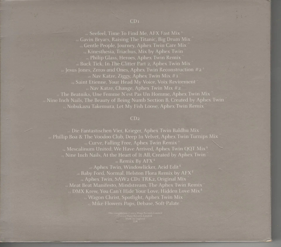 Aphex Twin – 26 Mixes For Cash - 2xCD, Limited Edition, Digipak (2003) - Bild 2 von 4